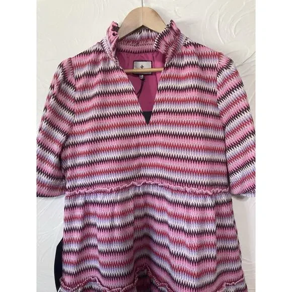 Tuckernuck Zigzag Knit Stripe Crawford Dress Women’s Size Medium
